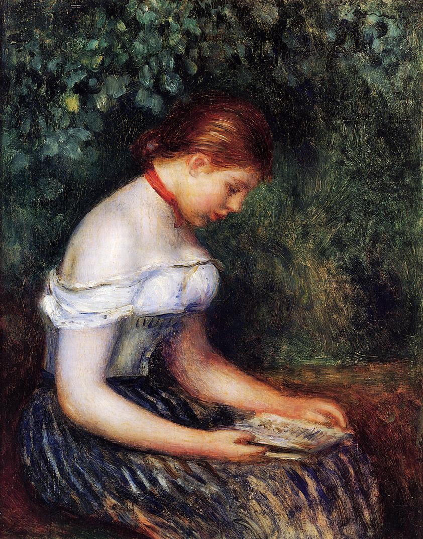 The reader. Seated young woman 1887